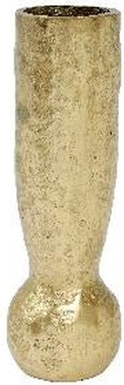 PTMD Deniz Vaas - H20 x Ø6 cm - Aluminium - Goud