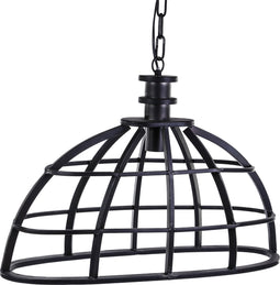 PTMD Denver grijze metalen hanglap ovaal maat in cm: 60 x 20 x 46 - beige