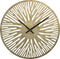 PTMD Derandi Gold Metal Wall Clock See Through Round