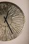 PTMD Derandi Gold Metal Wall Clock See Through Round