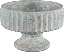 PTMD Derlo Bloempot - 32 x 32 x 22 cm - Cement - Blauw