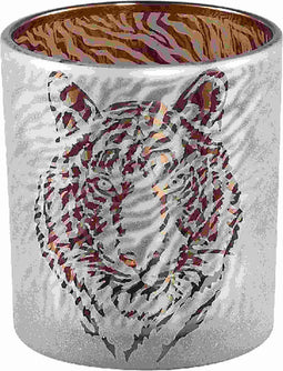 PTMD desiree goud glazen theelicht tiger print