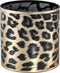 PTMD Desiree Windlicht Cheetah - H20 x Ø20 cm - Glas - Goud