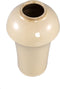 PTMD Desyah Cream Shiny Ceramic Pot Round High Border L
