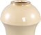 PTMD Desyah Cream Shiny Ceramic Pot Round High Border L