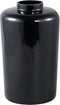 PTMD Devine Black glass vase solid black simple round M