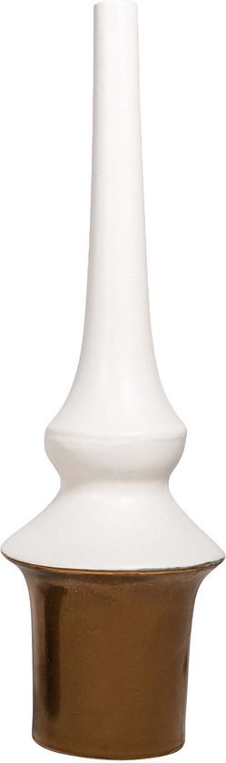 PTMD Diani Vaas - H100 x Ø30 cm - Keramiek - Wit