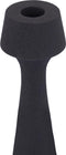 PTMD Dieu Black Casted Alu Candleholder Hourglass L