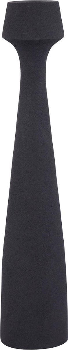 PTMD Dieu Black Casted Alu Candleholder Hourglass S