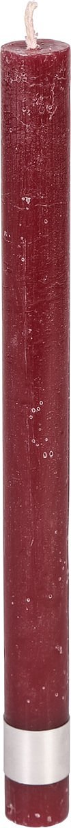 PTMD Diner Kaarsen - H25 x Ø2 cm - Set van 4 - Bordeaux rood