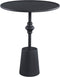 PTMD Dinja Black Iron Sidetable Minimal Chic Round