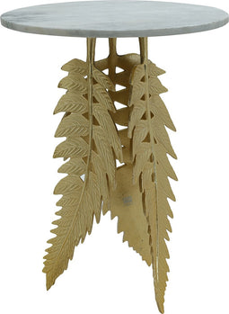 PTMD Dinna Bijzettafel - 40 x 40 x 51 cm - Aluminium - Goud