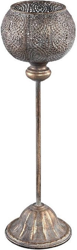 PTMD Djanna Kandelaar - H50 x Ø14 cm - Ijzer - Koper