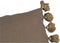 PTMD Dolly Grey Cushion With Tassels Square