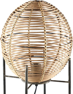 PTMD Dorena Vloerlamp - H115 x Ø30 cm - Bamboe - Bruin