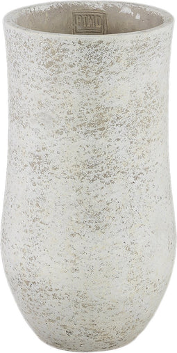 PTMD Dorin White Cement Minimal High Round Pot S