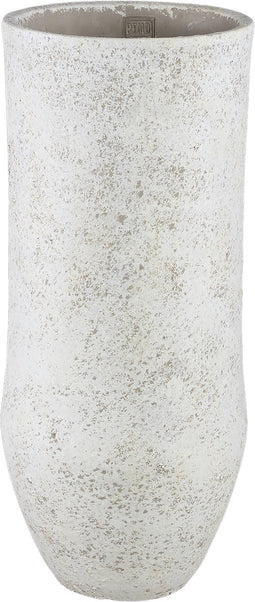 PTMD Dorin White Cement Minimal High Round Pot XL