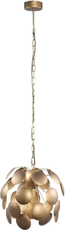 PTMD Dotta Gold Metal Hanging Lamp Circle Plates Rnd