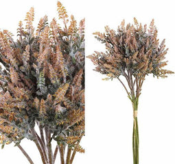 PTMD Droge Kunsttak Struik - 20 x 17 x 36 cm - Oranje