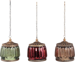 PTMD Dyba set van 3 LED lantaarns - ook hangend te gebruiken | lichtjes op batterij