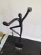 PTMD Eagen Black Casted Alu Statue Kung Fu Man