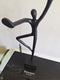 PTMD Eagen Black Casted Alu Statue Kung Fu Man