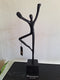PTMD Eagen Black Casted Alu Statue Kung Fu Man