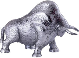 PTMD Ebeny Black Nickel Casted Alu Bull Statue S