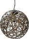 PTMD Edith Brass Iron Hanging Lamp Zigzag Ball