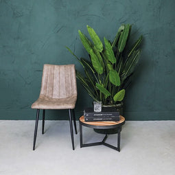 PTMD Eetkamerstoel Tamara taupe 46,5 X 500 X 870