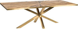 PTMD Eettafel Cleme Elm Bruin/Goud