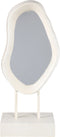 PTMD Eilish White Poly Organic Mirror On Mdf Base High