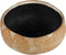 PTMD Elane Brown Glazed Ceramic Pot Low On Feet L
