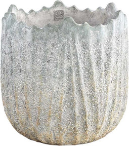PTMD Ellas Ronde Bloempot - H40 x Ø40 cm - Cement - Grijs