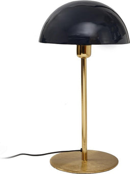 PTMD Ellen Ronde Tafellamp Marmerprint - H47 x Ø26 cm - Ijzer - Brons