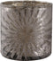 PTMD Ellis brown glass tealight ice star round S - set van 4
