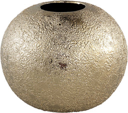 PTMD Elvery Gold Glazed Ceramic Pot Round Bulb M