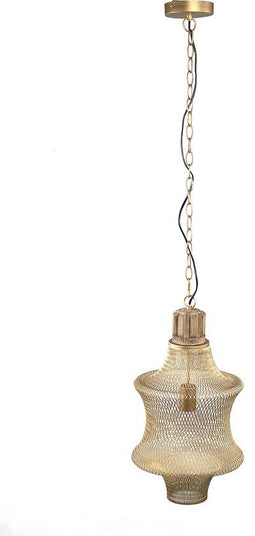 PTMD Elvira Hanglamp - H54 x Ø30 cm - Ijzer - Goud