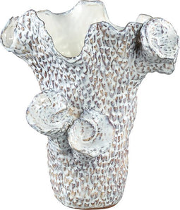 PTMD Elysia Bloempot - 30 x 29 x 33 cm - Keramiek - wit