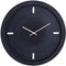 PTMD Endor Black Alu Clock With Cutout Dashes Round