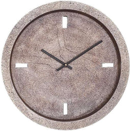 PTMD Endor Gold Alu Clock With Cutout Dashes Round