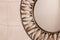 PTMD Eresa Gold Iron Mirror Wide Spray Border Round S