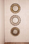 PTMD Eresa Gold Iron Mirror Wide Spray Border Round S