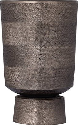 PTMD Erga Black Alu Sheet Zigzag Pot Round S