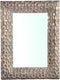 PTMD Ertas Gold Iron Mirror With Pattern Rectangle