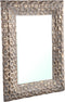 PTMD Ertas Gold Iron Mirror With Pattern Rectangle