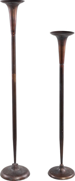 PTMD Ester Copper Metal Candleholder Straight Rnd HighL