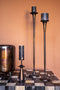 PTMD Ester Copper Metal Candleholder Straight Rnd HighL