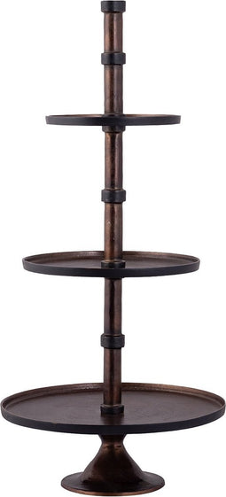 PTMD Etagere Glinda - 49x49x103 cm - Aluminium - Koper