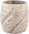 PTMD Evanthia Taupe Cement Pot Swirl Round L